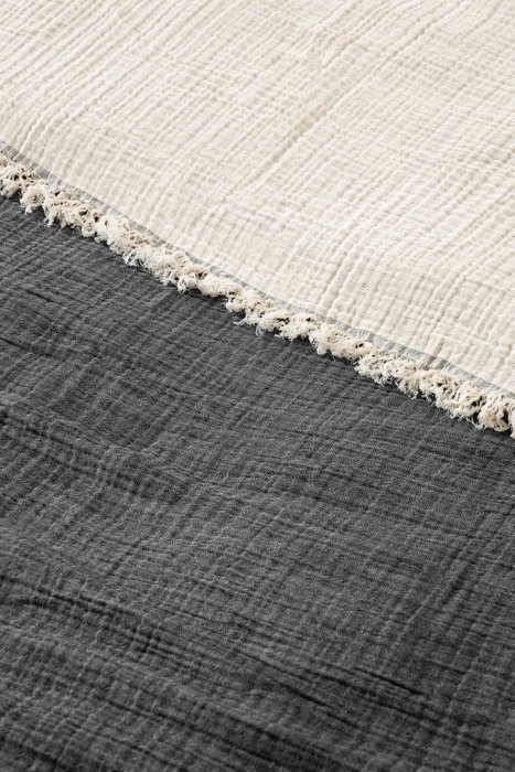 L'essentiel linge de maison Colcha doble Muslin - Antracita